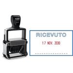 Timbro autoinchiostrante con testo RICEVUTO Trodat PROFESSIONAL 5460/L1 in acciaio 56x33 mm acciaio - 120416