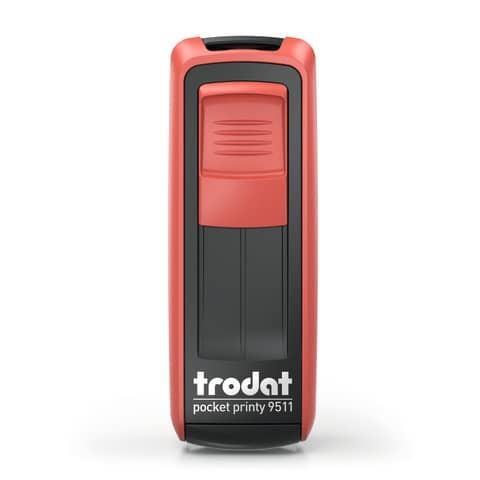 Timbri autoinchiostranti tascabili Trodat Pocket Printy 9511 38x14 mm  nero/rosso - 148739 - Trodat - Cartoleria e scuola | IBS