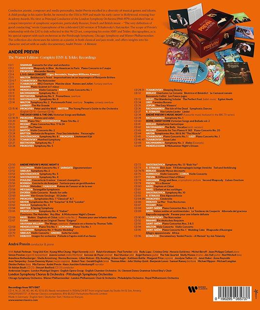 The Complete HMV & Teldec Recordings - CD Audio di André Previn - 2