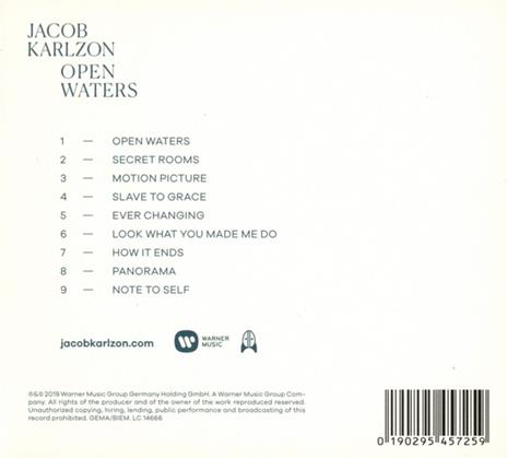 Open Waters (Digipack) - CD Audio di Jacob Karlzon - 2