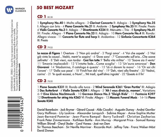 50 Best Mozart - CD Audio di Wolfgang Amadeus Mozart - 2
