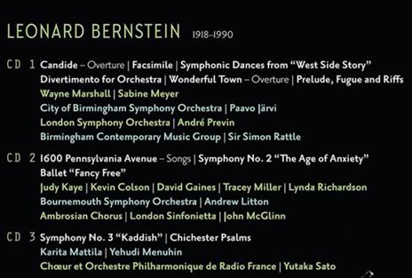 The Sound of Bernstein - CD Audio di Leonard Bernstein - 2