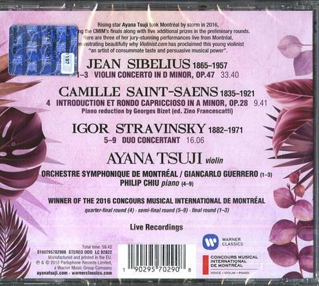Live in Montréal - CD Audio di Camille Saint-Saëns,Jean Sibelius,Igor Stravinsky,Orchestra Sinfonica di Montreal,Ayana Tsuji - 2