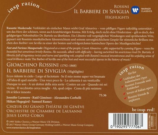 Il barbiere di Siviglia - CD Audio di Gioachino Rossini,Jennifer Larmore,Jesus Lopez-Cobos - 2