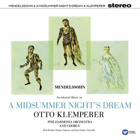 A Midsummer Night (Sogno di una notte di mezza estate) - Vinile LP di Felix Mendelssohn-Bartholdy,Otto Klemperer,Philharmonia Orchestra