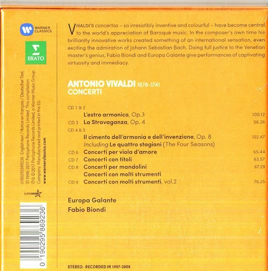 Concerti - CD Audio di Antonio Vivaldi,Fabio Biondi,Europa Galante - 2