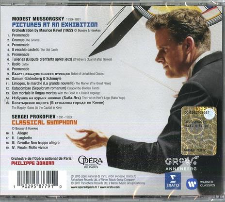 Quadri di un'esposizione / Sinfonia classica - CD Audio di Modest Mussorgsky,Sergei Prokofiev,Orchestra dell'Opera di Parigi,Philippe Jordan - 2