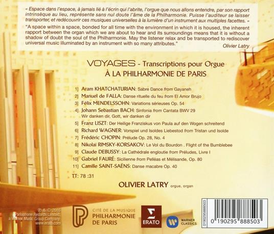 Voyages - CD Audio di Olivier Latry - 2