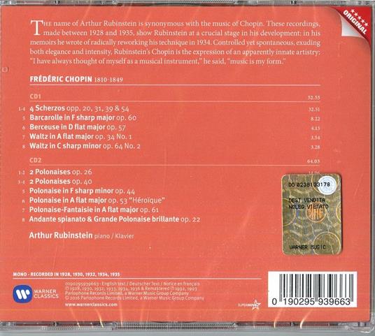 Scherzi & Polacche - CD Audio di Frederic Chopin,Arthur Rubinstein - 2