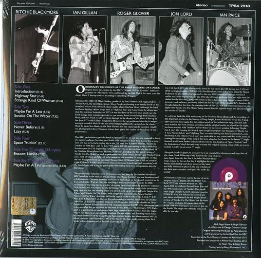 In Concert '72 (2012 Remix) - Vinile LP di Deep Purple - 2