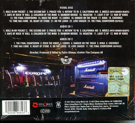 The Final Countdown 30th Anniversary Show. Live at the Roundhouse - CD Audio + DVD di Europe - 2