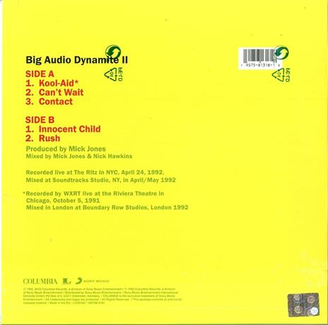 On the Road. Live '92 (Mix LP - Limited Edition) - Vinile LP di Big Audio Dynamite - 2