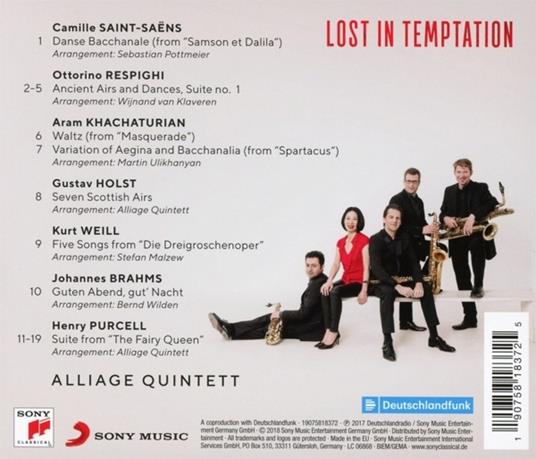 Lost in Temptation - CD Audio di Alliage Quintett - 2