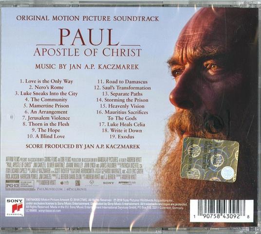 Paul, Apostle of Christ (Colonna sonora) - CD Audio - 2