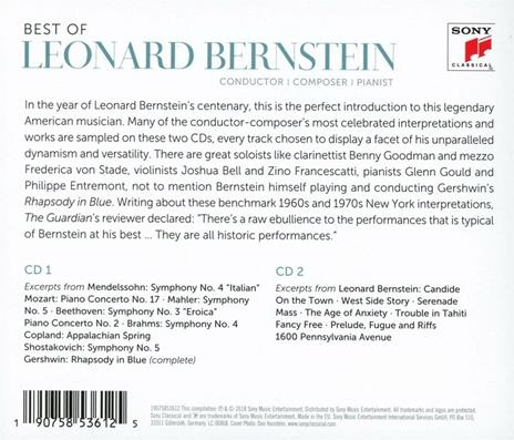 Bernstein Greatest Hits - CD Audio di Leonard Bernstein - 2