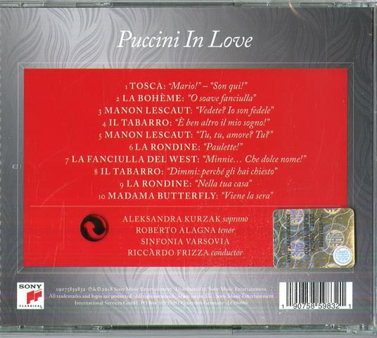 Puccini in Love - CD Audio di Giacomo Puccini,Roberto Alagna,Aleksandra Kurzak - 2