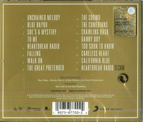 Unchained Melodies. Roy Orbison & the Royal Philharmonic Orchestra - CD Audio di Roy Orbison,Royal Philharmonic Orchestra - 2