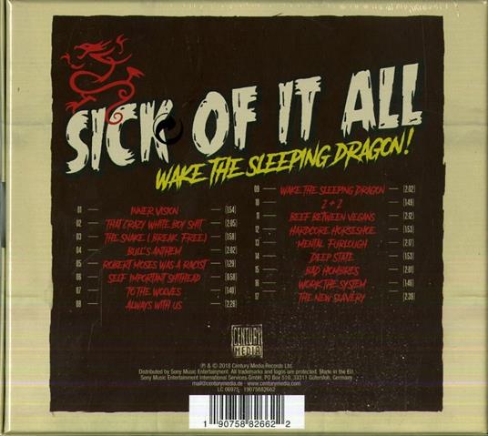 Wake the Sleeping Dragon! (Limited Box Set Edition) - CD Audio di Sick of it All - 2