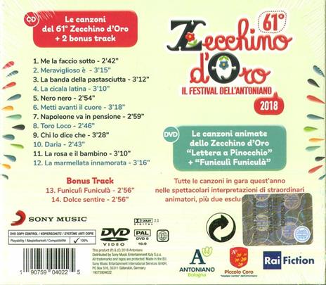 Zecchino d'Oro 61ª Edizione - CD Audio + DVD di Piccolo Coro dell'Antoniano - 2