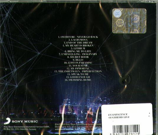 Synthesis Live - CD Audio di Evanescence - 2