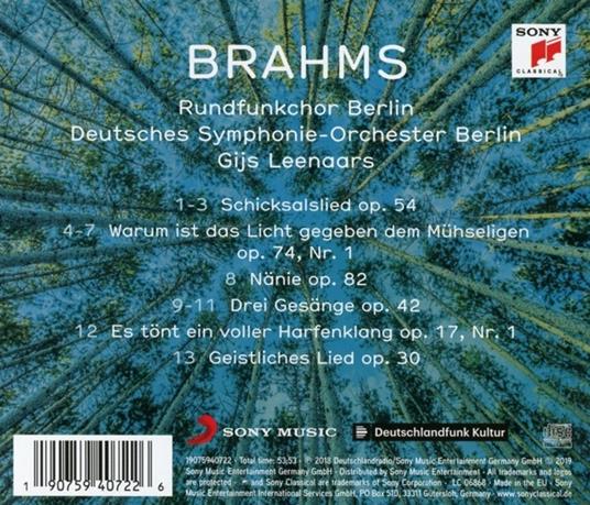 Brahms - CD Audio di Rundfunkchor Berlin - Deutsches Symphonie-Orchester Berlin -