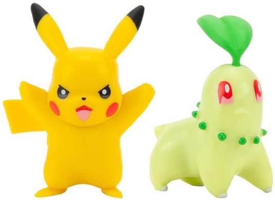 Pokémon Battle Mini Figures Pack 5-8 cm Wave 10 Chikorita & Pikachu - 2