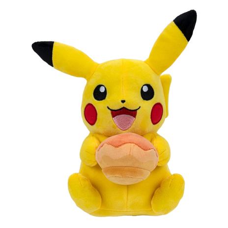 Pokémon - Plush Figure Pikachu with Pecha Poké Puff (Orange) Accy 20 cm - 2