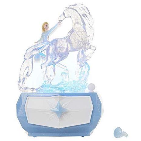 Disney Frozen 2 Elsa & Water Nokk Scatola di Gioielli Con Anello stile fiocco di neve con luci che cambiano colori suona "Into The Unknown - 2