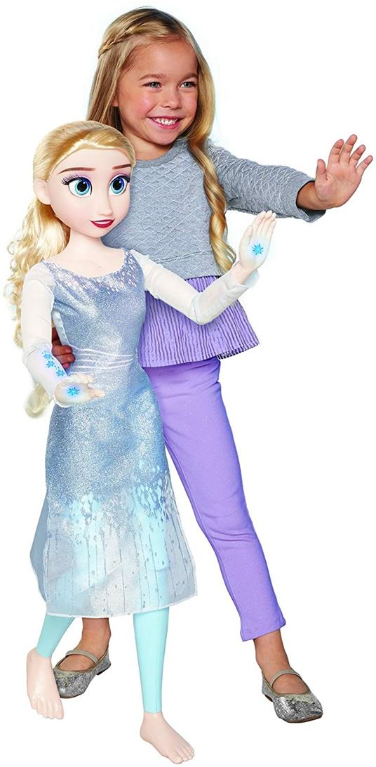 Frozen 2 Bambola Gigante Elsa 80 cm Jakks Pacific (214964) - Jakks Pacific  - Bambole Fashion - Giocattoli | IBS