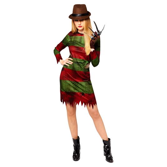 Costume Adulto Lady Freddy Kruger taglia M