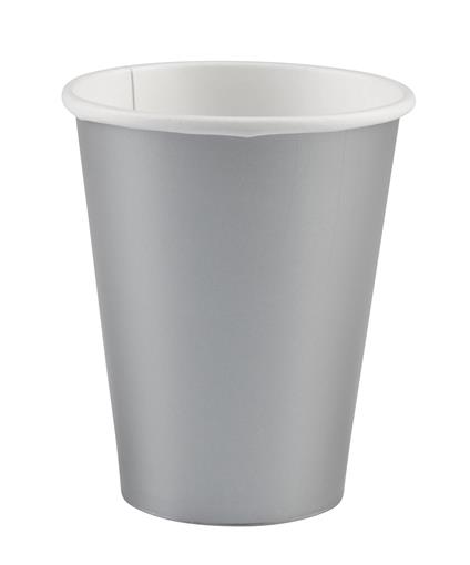 Amscan: 8 Cups Silver Paper 250 Ml Sup