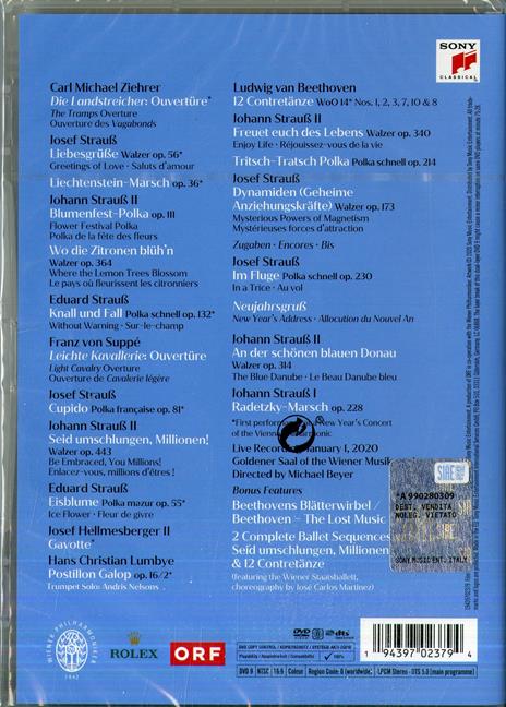 Concerto di Capodanno 2020 (DVD) - DVD di Wiener Philharmoniker,Andris Nelsons - 2