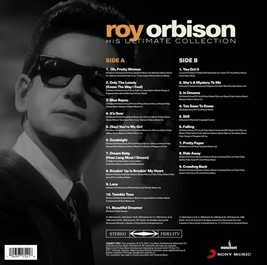 His Ultimate Collection - Vinile LP di Roy Orbison - 2