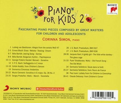 Piano For Kids II - CD Audio di Corinna Simon