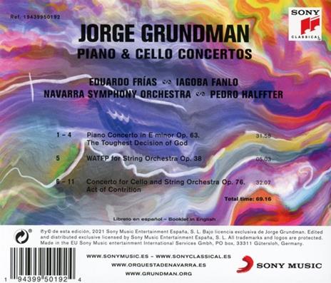 Piano & Cello Concertos - CD Audio di Jorge Grundman - 2