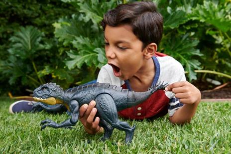 Jurassic World- Stinger Dino Squartatore Dinosauro snodato con Ruggito, Giocattolo per Bambini 4+Anni - 9