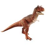 Jurassic World - Carnotauro Toro, Dinosauro con apertura sulla pancia, lungo 91 cm; 4+ anni