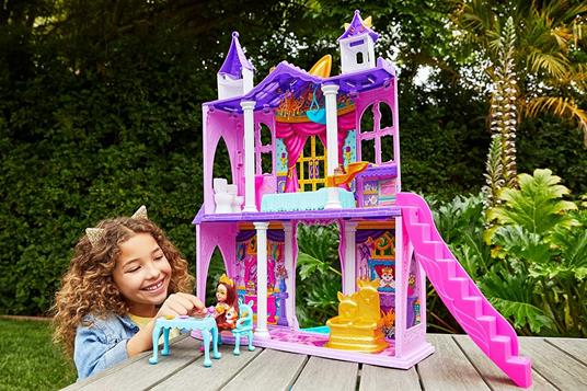 Enchantimals Royals- Playset Castello del Ballo Reale da 66 cm con Bambola Felicity la Volpe e Cucciolo, 5 Aree di Gioco e Tanti Accessori, Giocattolo per Bambini 4+Anni, HCG59 - 2