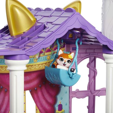 Enchantimals Royals- Playset Castello del Ballo Reale da 66 cm con Bambola Felicity la Volpe e Cucciolo, 5 Aree di Gioco e Tanti Accessori, Giocattolo per Bambini 4+Anni, HCG59 - 5