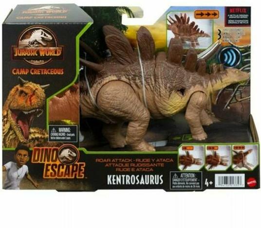 Jurassic World Roar Attack Kentrosaurus Dinosauro Dino Figura - Mattel -  Dinosauri - Giocattoli | IBS