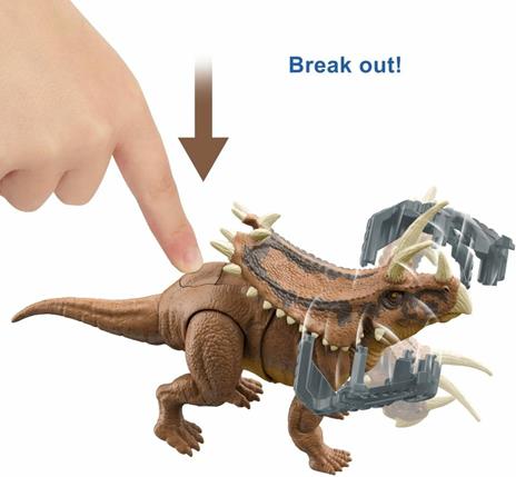 Jurassic World - Mega Distruttori, Dinosauro Pentaceratopo Snodato, Giocattolo per Bambini 4+ Anni, HCM05 - 5