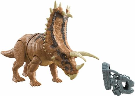 Jurassic World - Mega Distruttori, Dinosauro Pentaceratopo Snodato, Giocattolo per Bambini 4+ Anni, HCM05 - 8