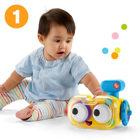 Fisher-Price - Tino Robottino 4-in-1, giocattolo per attività elettronica con luci - 4