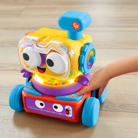 Fisher-Price - Tino Robottino 4-in-1, giocattolo per attività elettronica con luci - 9