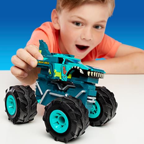 Mega Construx-Hot Wheels Mega Wrex Monster Truck Assortimento, Set da Costruzione da 187 Pezzi - 4