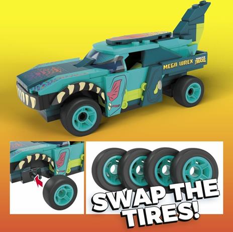 Mega Construx-Hot Wheels Mega Wrex Monster Truck Assortimento, Set da Costruzione da 187 Pezzi - 10