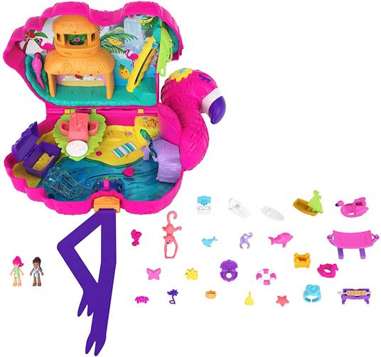 Polly Pocket - Fenicottero Mega Party Pignatta con Coriandoli e 25  Sorprese, Giocattolo per Bambini 4+ Anni, HGC41 - Mattel - Casa delle  bambole e Playset - Giocattoli