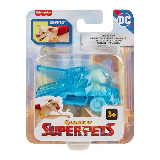 Fisher-Price DC Super Pets Veicoli, Include 1 veicolo die-cast con personaggio integrato al volante - 5