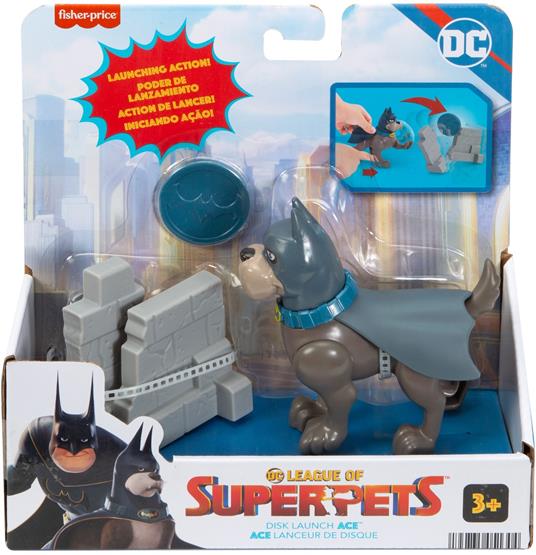 Fisher-Price DC League of Super-Pe, set DC League of Super-Pets ricco d'azione, che include il cane di Batman Ace il Segugio - 3