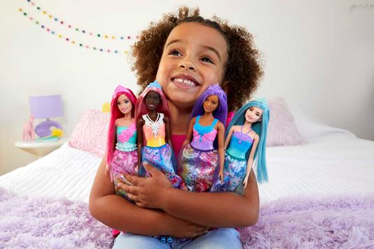 Barbie Dreamtopia, bambola principessa, capelli multicolore